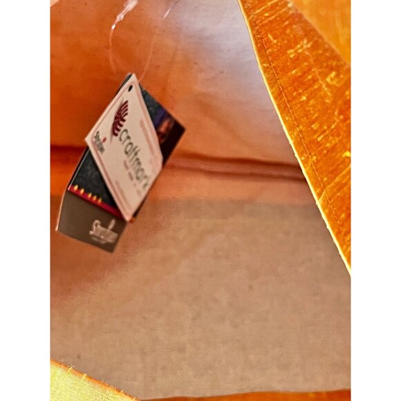 Handcrafted Shrujan Raw Silk Embroidered Cushion Covers 16"x16" Gold Pair NWT - Picture 12 of 16